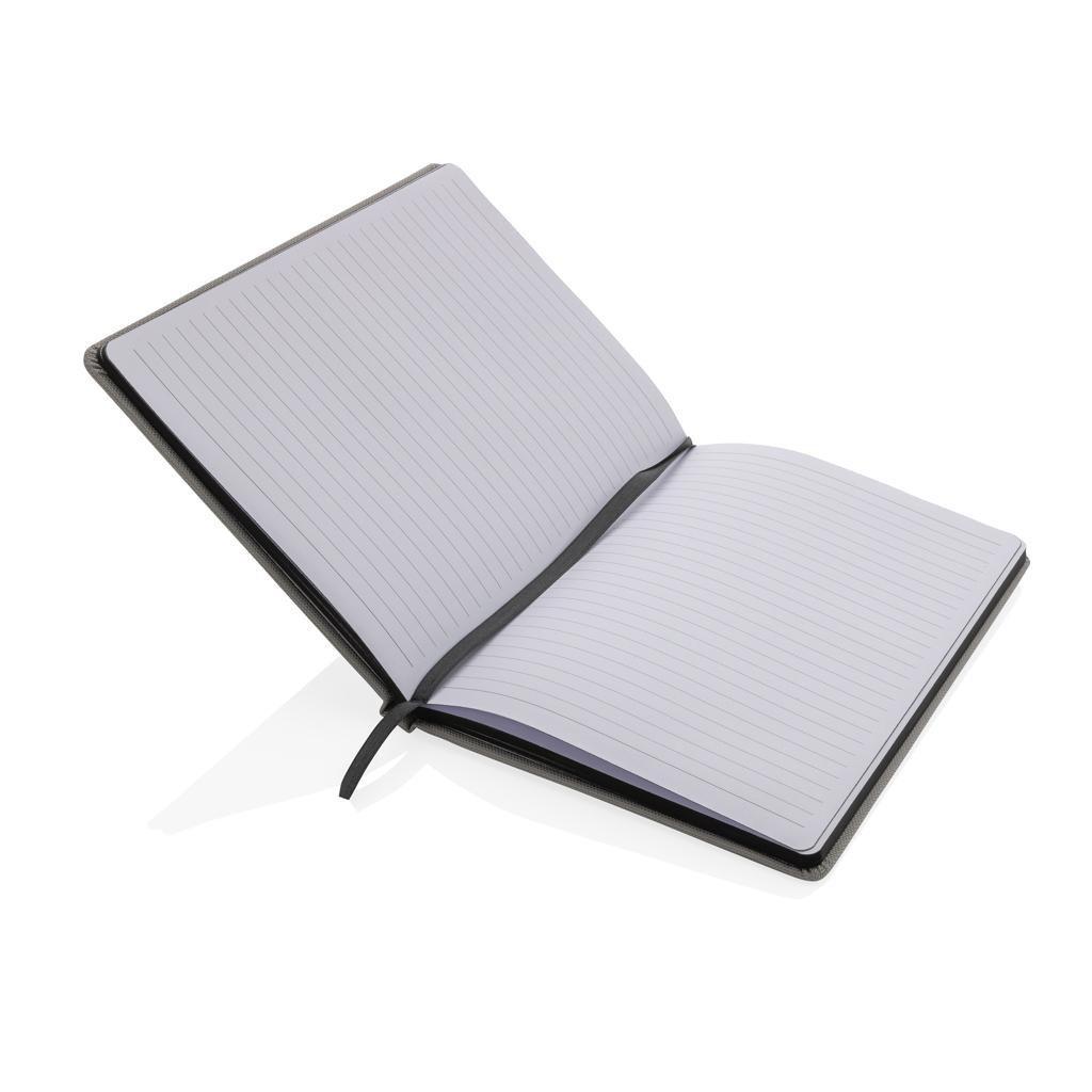 Carnet A5 din RPET certificat GRS grey