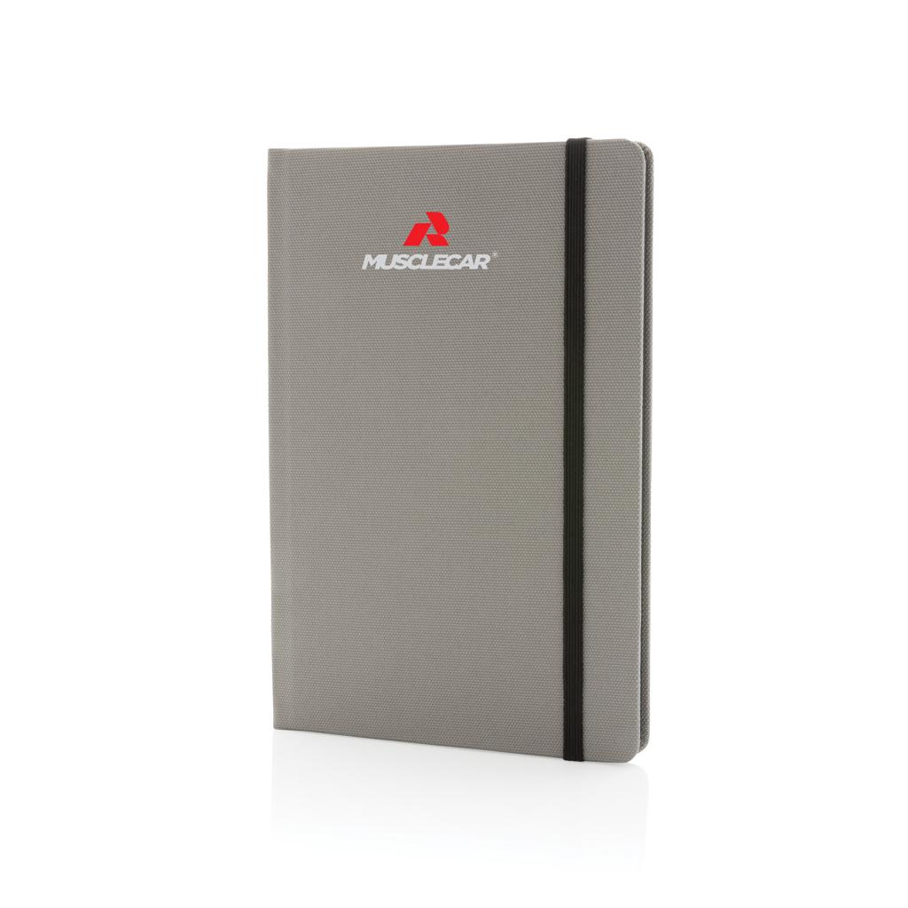 Carnet A5 din RPET certificat GRS grey