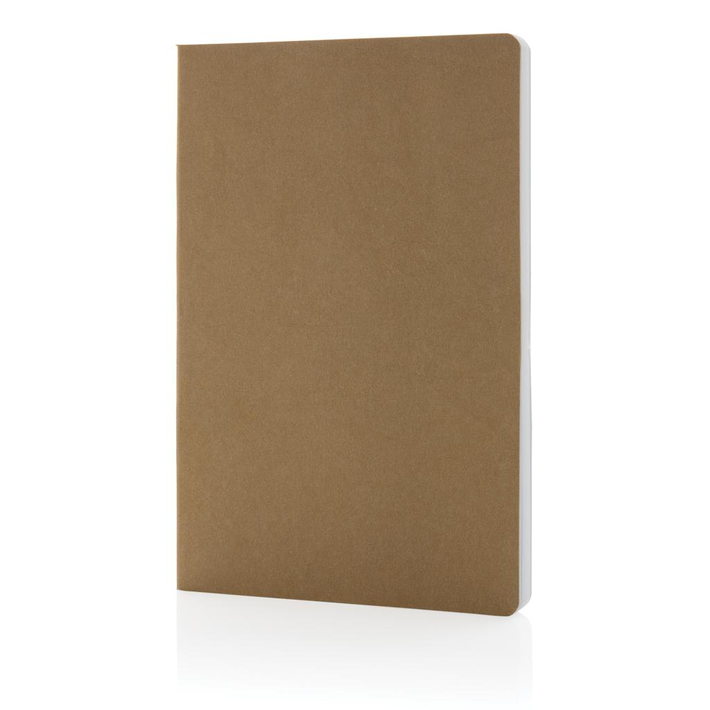 Caiet A5 din hârtie reciclată, certificat GRS Salton brown