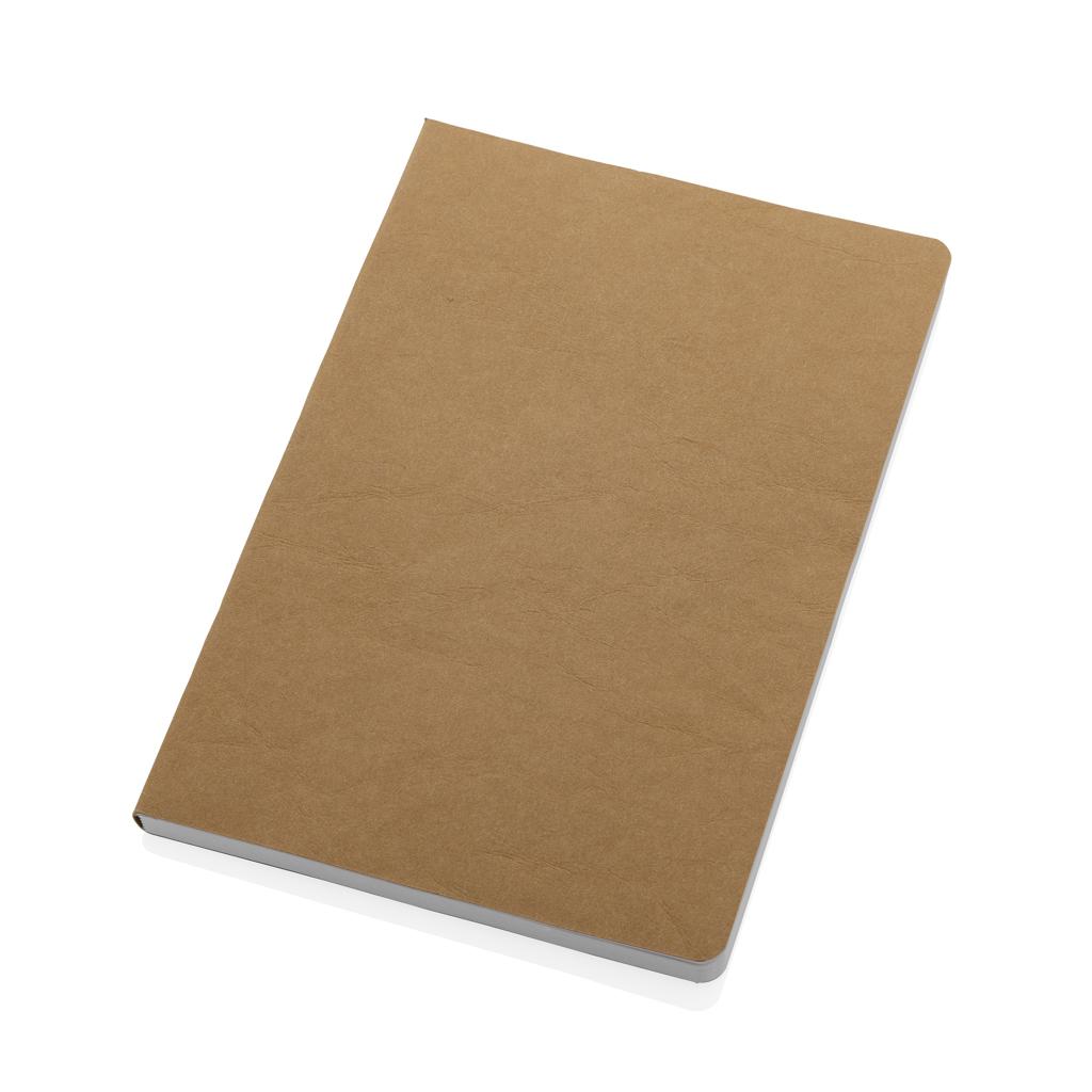 Caiet A5 din hârtie reciclată, certificat GRS Salton brown