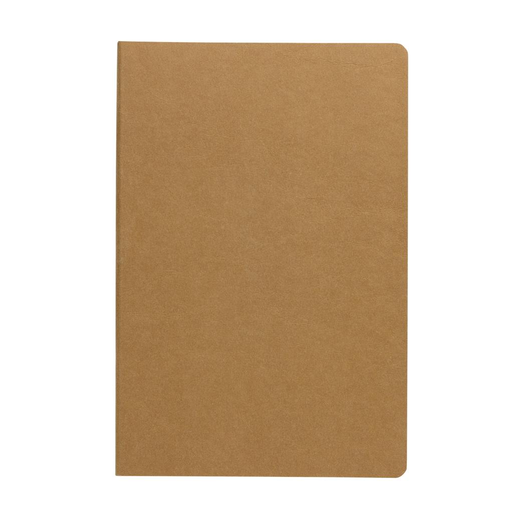 Caiet A5 din hârtie reciclată, certificat GRS Salton brown