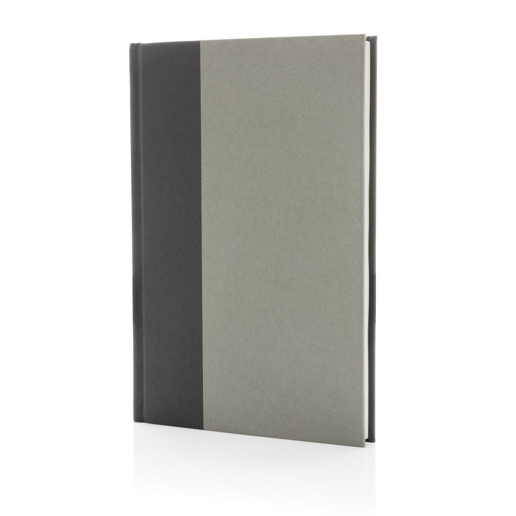 Caiet A5 din kraft și RPET reciclat, certificat GRS Words grey