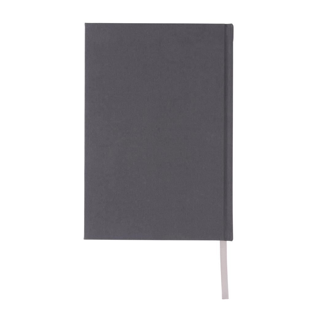 Caiet A5 din kraft și RPET reciclat, certificat GRS Words grey