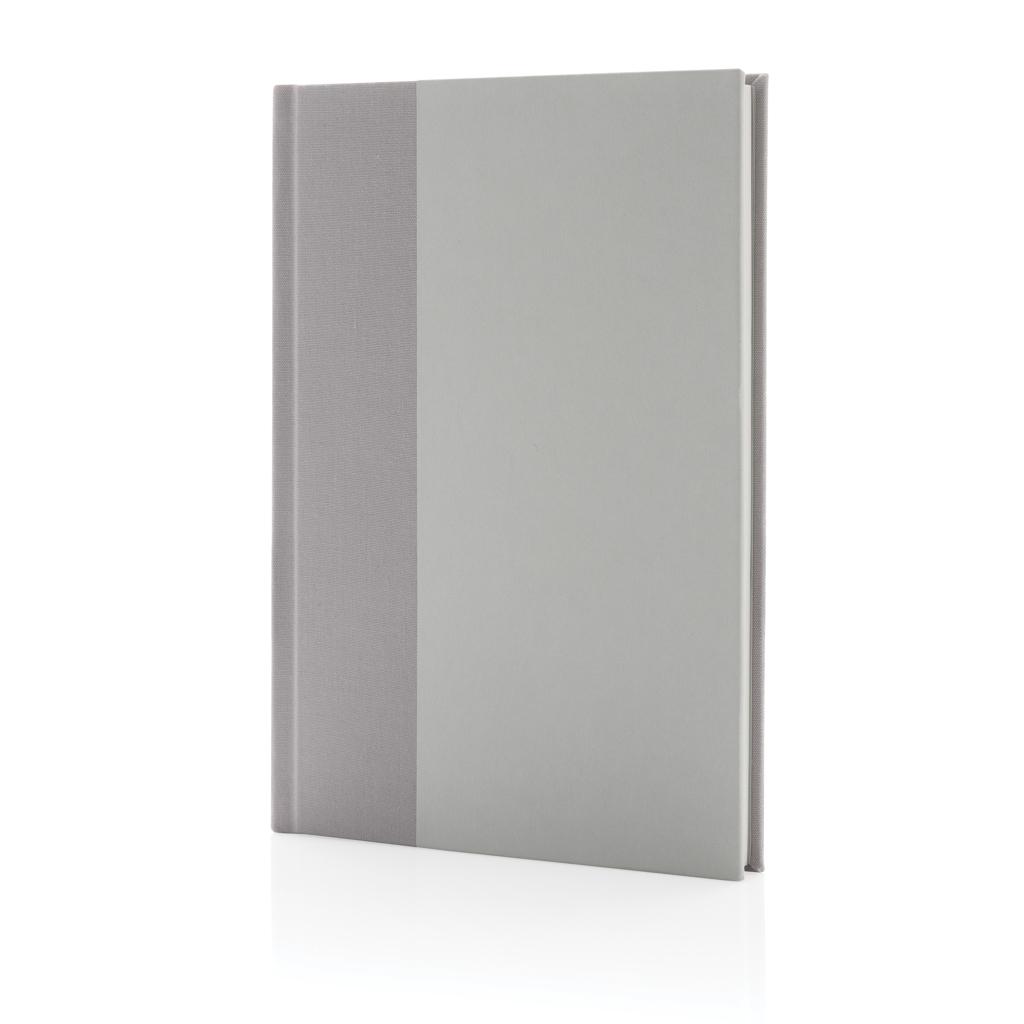 Caiet A5 din kraft și RPET reciclat, certificat GRS Words off white