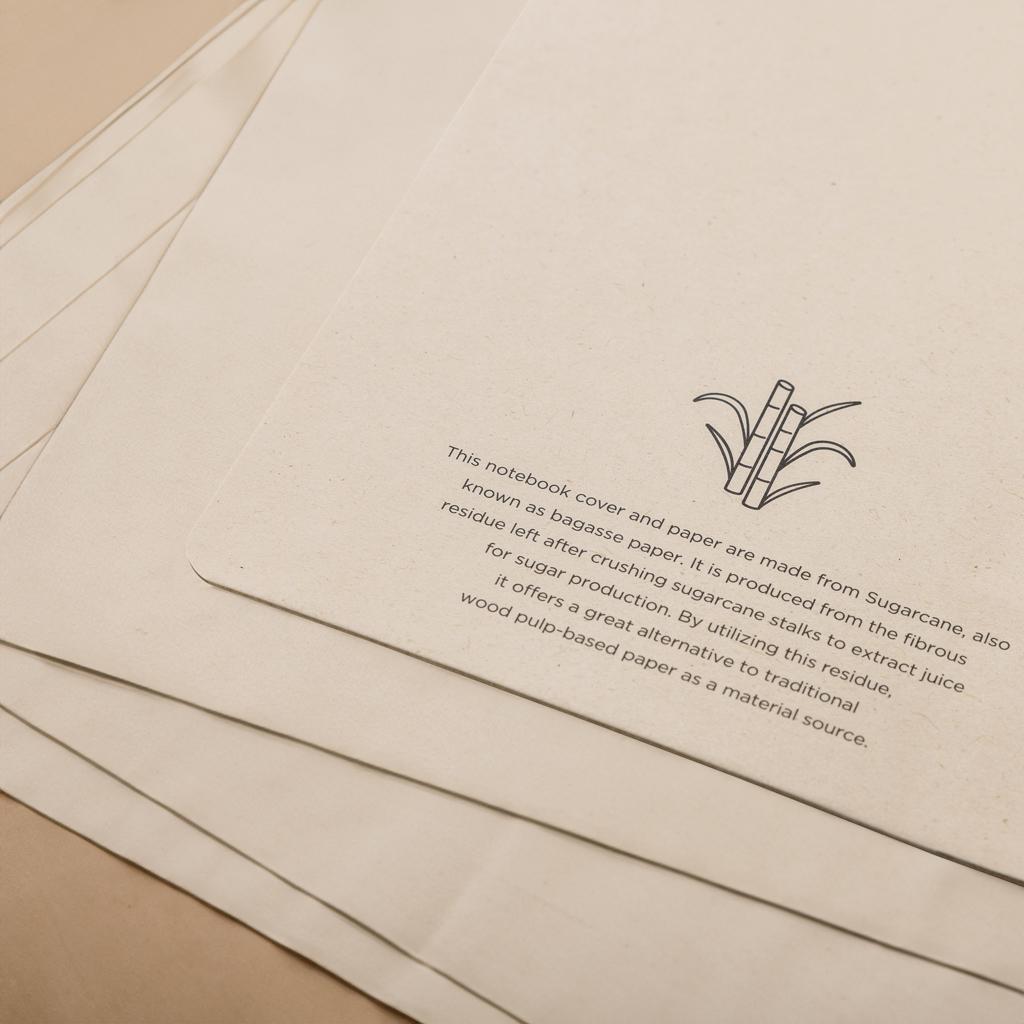 Caiet A5 din hârtie din trestie de zahăr Stylo  blue