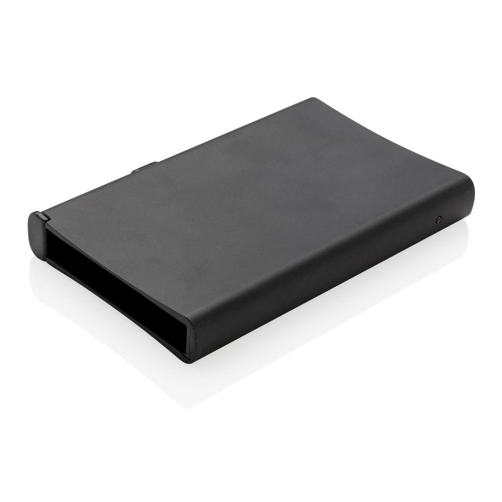 Suport RFID standard din aluminiu pentru carduri black
