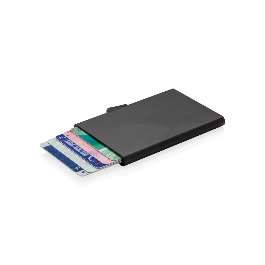 Suport de carduri RFID din aluminiu C-Secure black