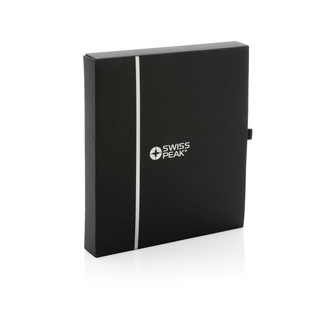 Set cadou de călătorie din PU reciclat, certificat GRS Swiss Peak  black