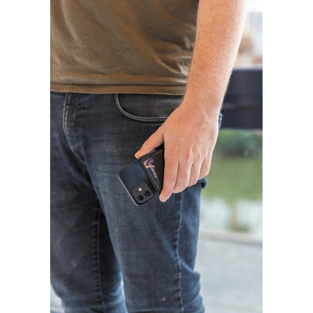 Suport magnetic de carduri pentru telefon black