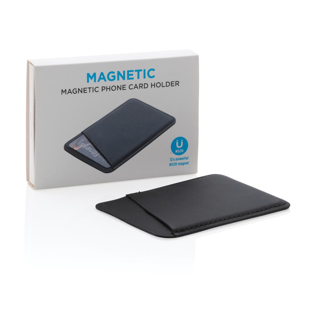 Suport magnetic de carduri pentru telefon black