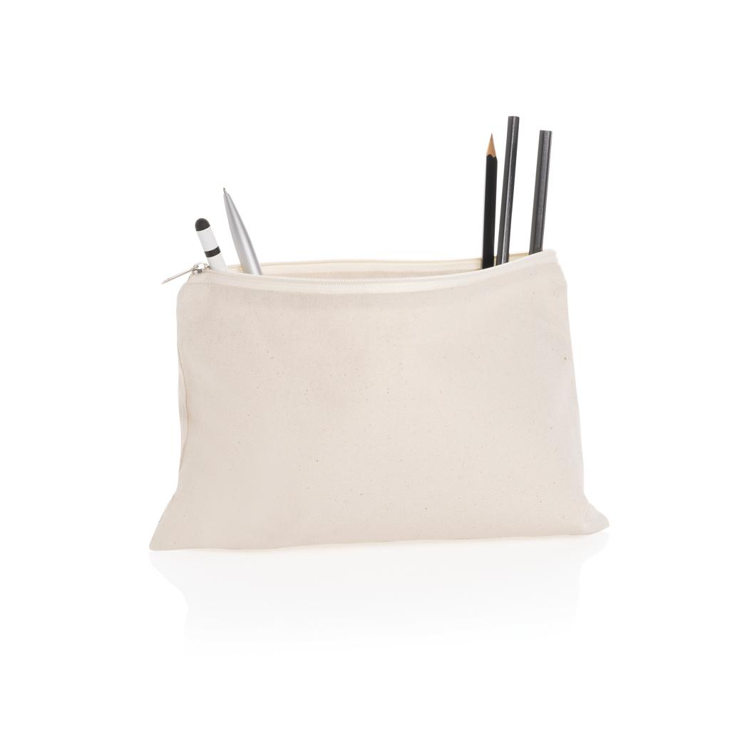 Etui pentru creioane 285 gsm din pânză reciclată, necolorat Impact Aware™ off white