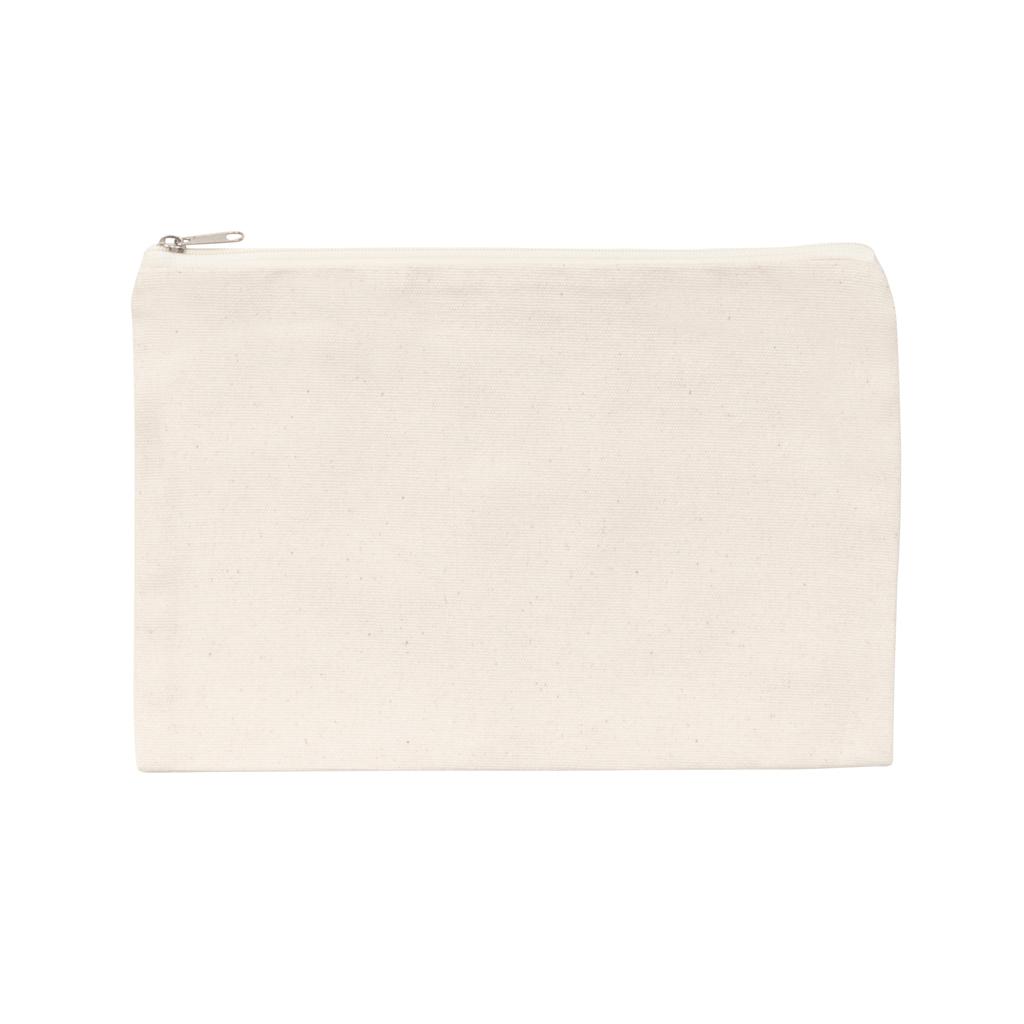 Etui pentru creioane 285 gsm din pânză reciclată, necolorat Impact Aware™ off white