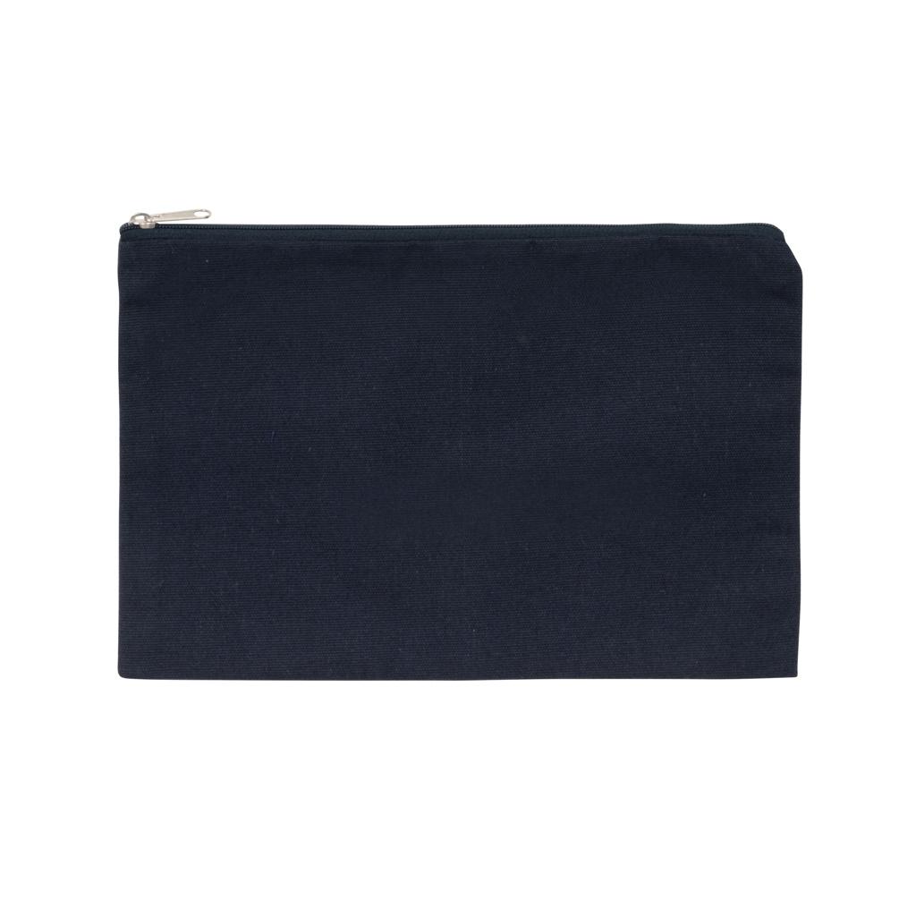 Etui pentru creioane 285 gsm din pânză reciclată, necolorat Impact Aware™ navy
