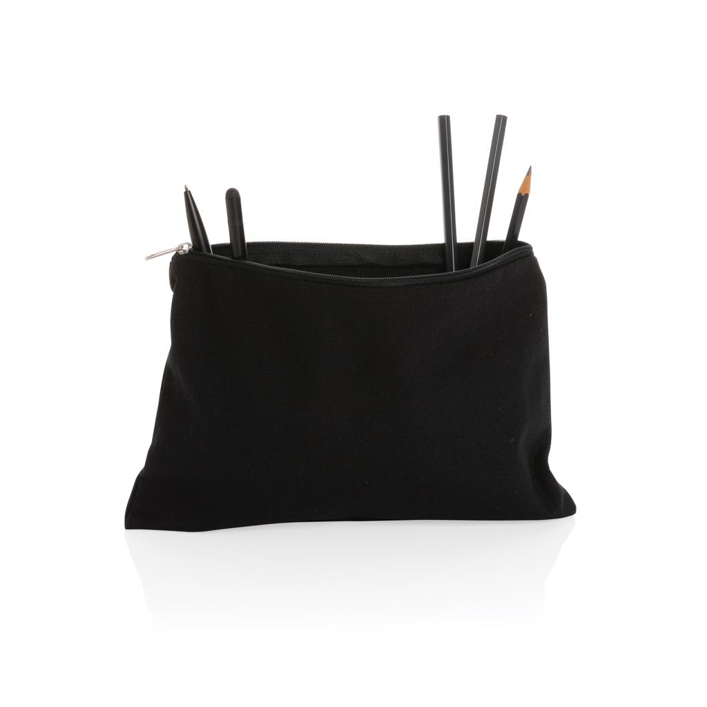 Etui pentru creioane 285 gsm din pânză reciclată, necolorat Impact Aware™ black