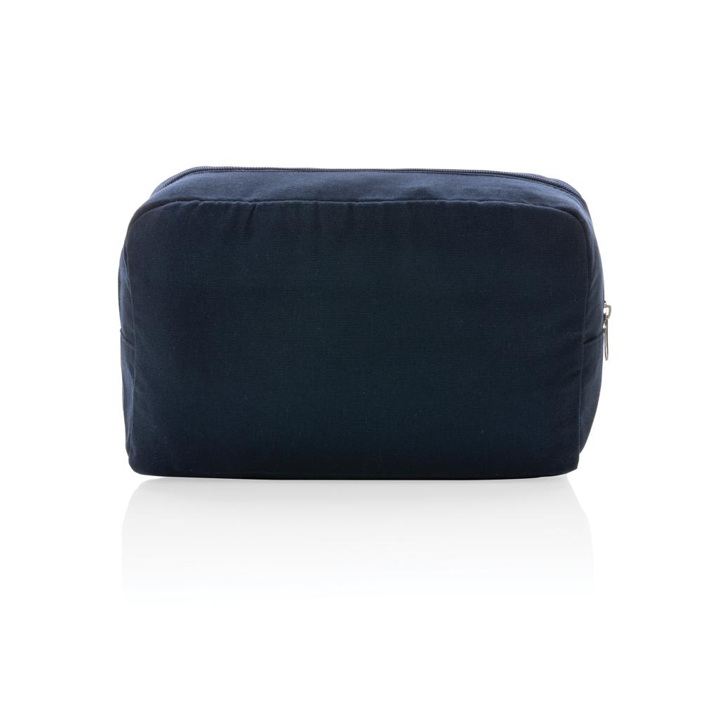 Geantă de toaletă 285 gsm din pânză reciclată, necolorat Impact Aware™ navy
