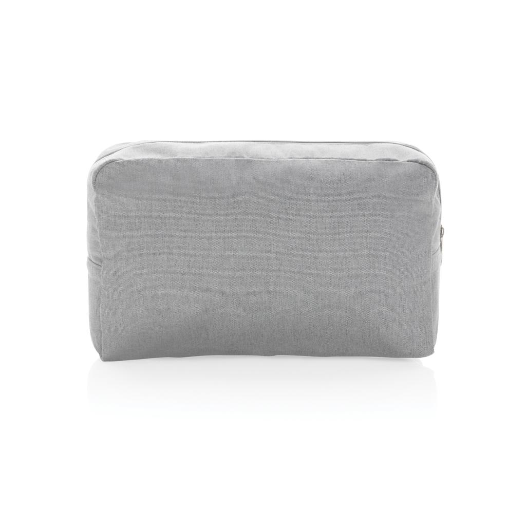 Geantă de toaletă 285 gsm din pânză reciclată, necolorat Impact Aware™ grey