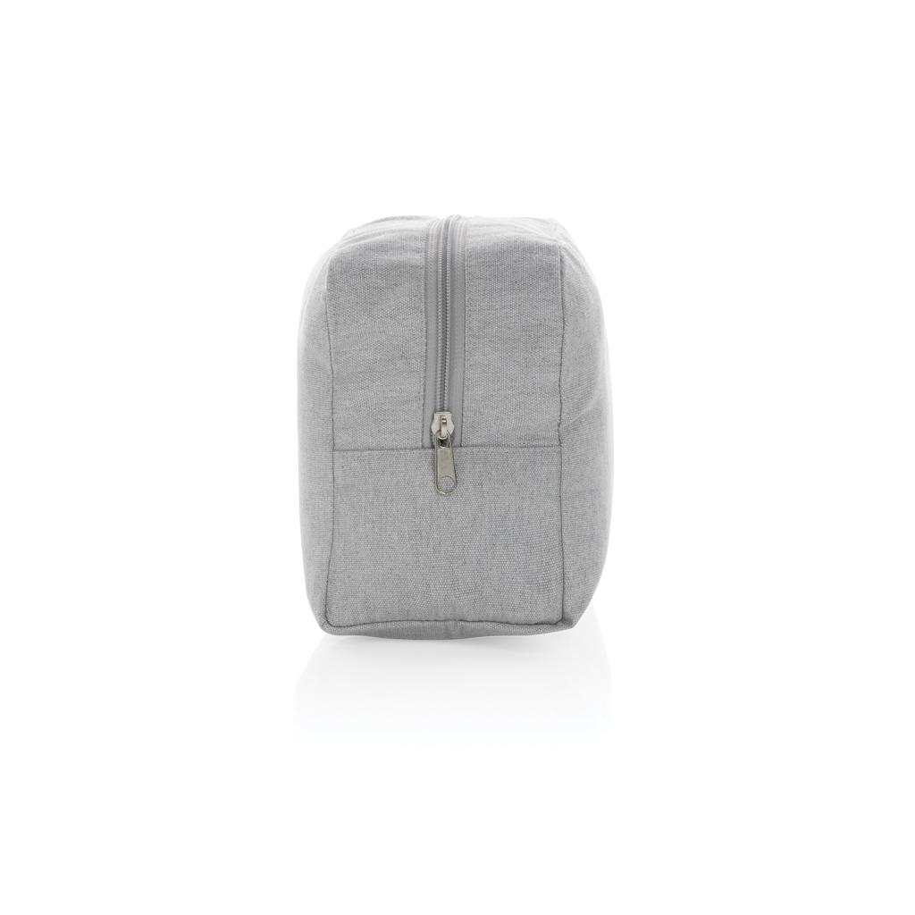 Geantă de toaletă 285 gsm din pânză reciclată, necolorat Impact Aware™ grey