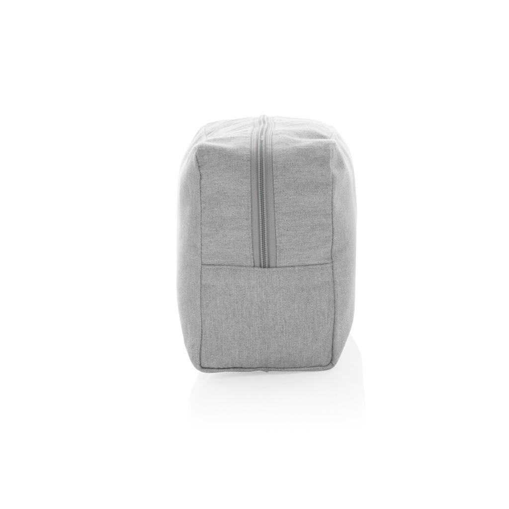 Geantă de toaletă 285 gsm din pânză reciclată, necolorat Impact Aware™ grey