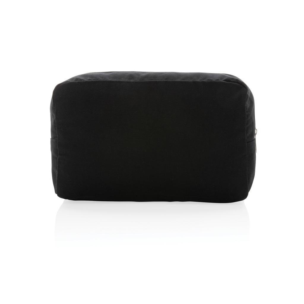 Geantă de toaletă 285 gsm din pânză reciclată, necolorat Impact Aware™ black