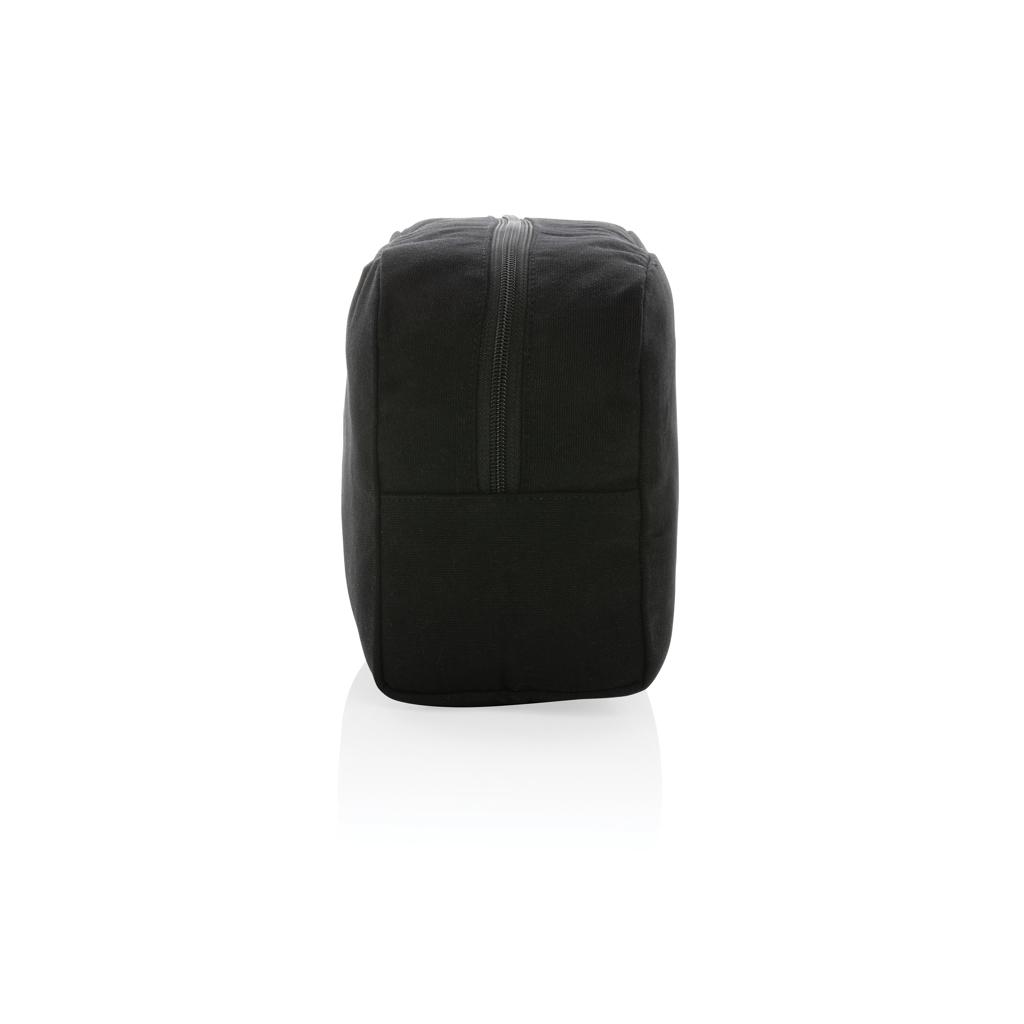 Geantă de toaletă 285 gsm din pânză reciclată, necolorat Impact Aware™ black