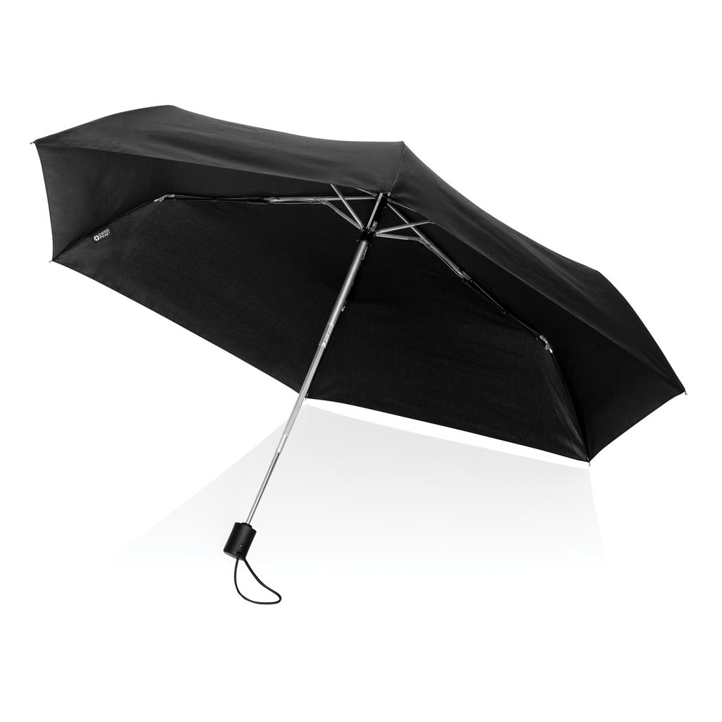 Umbrelă complet automată ultra-ușoară de 20,5” Swiss Peak Aware™ RPET black