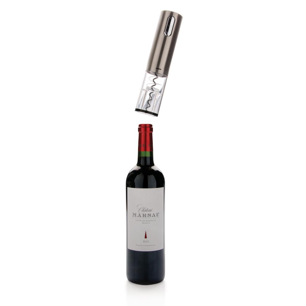 Deschizător de vin electric - reîncărcabil prin USB grey