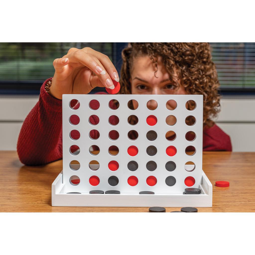 Joc din lemn Connect Four transparent