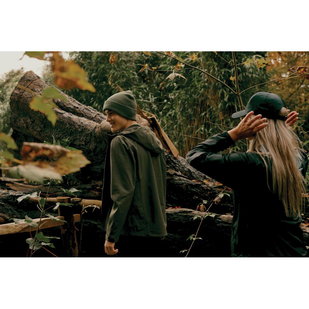 Geacă soft shell pentru bărbați  din poliester reciclat Iqoniq Makalu green XL