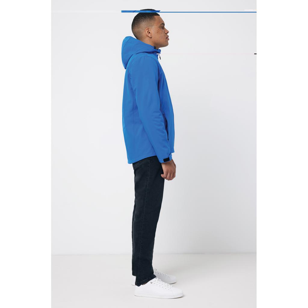 Geacă soft shell pentru bărbați  din poliester reciclat Iqoniq Makalu royal blue
