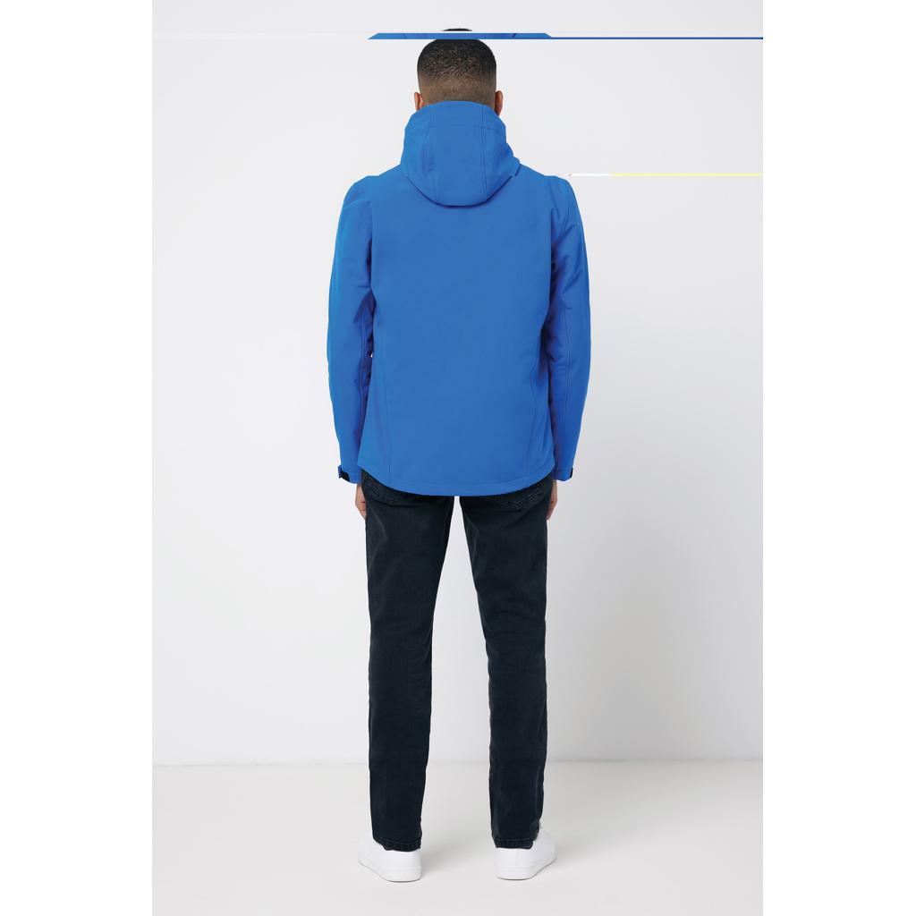 Geacă soft shell pentru bărbați  din poliester reciclat Iqoniq Makalu royal blue