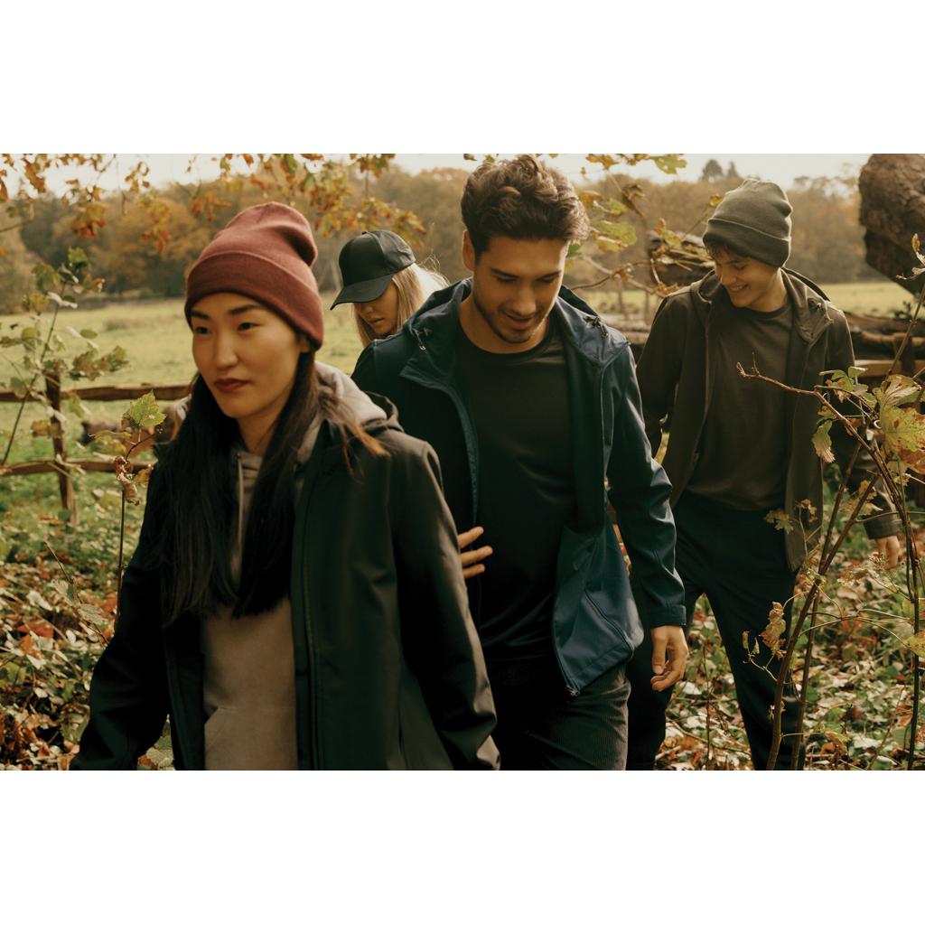 Geacă soft shell pentru bărbați  din poliester reciclat Iqoniq Makalu navy XL