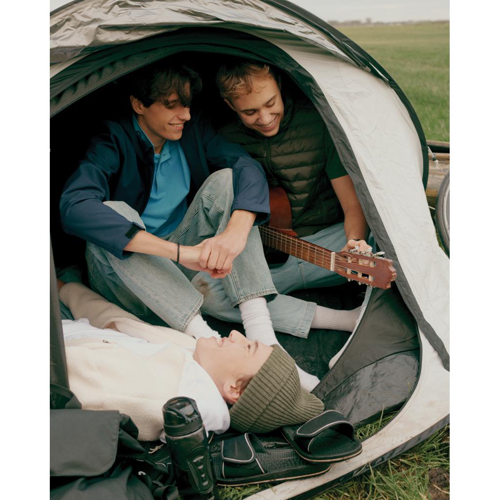 Geacă soft shell pentru bărbați  din poliester reciclat Iqoniq Makalu navy XL