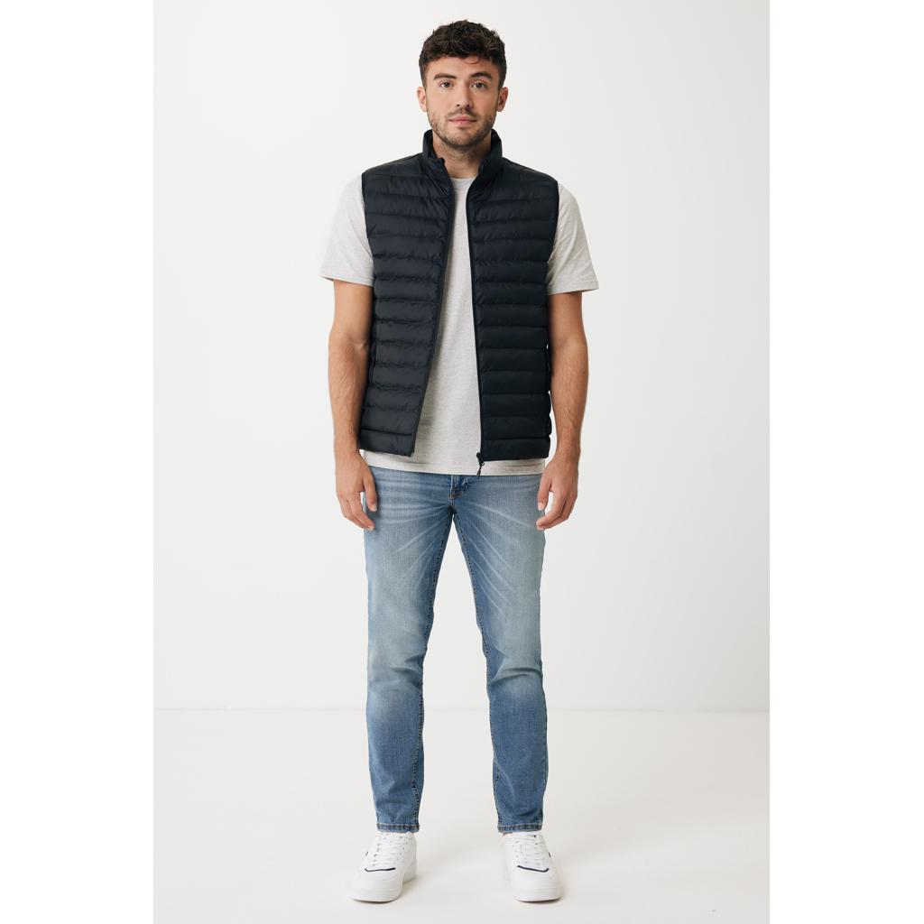 Vestă pentru bărbați  din poliester reciclat Iqoniq Meru black L