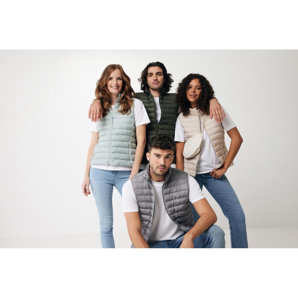 Vestă pentru bărbați  din poliester reciclat Iqoniq Meru silver grey L