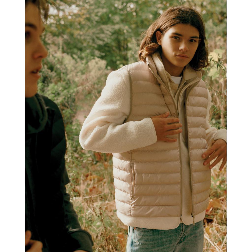 Vestă pentru bărbați  din poliester reciclat Iqoniq Meru beige XL