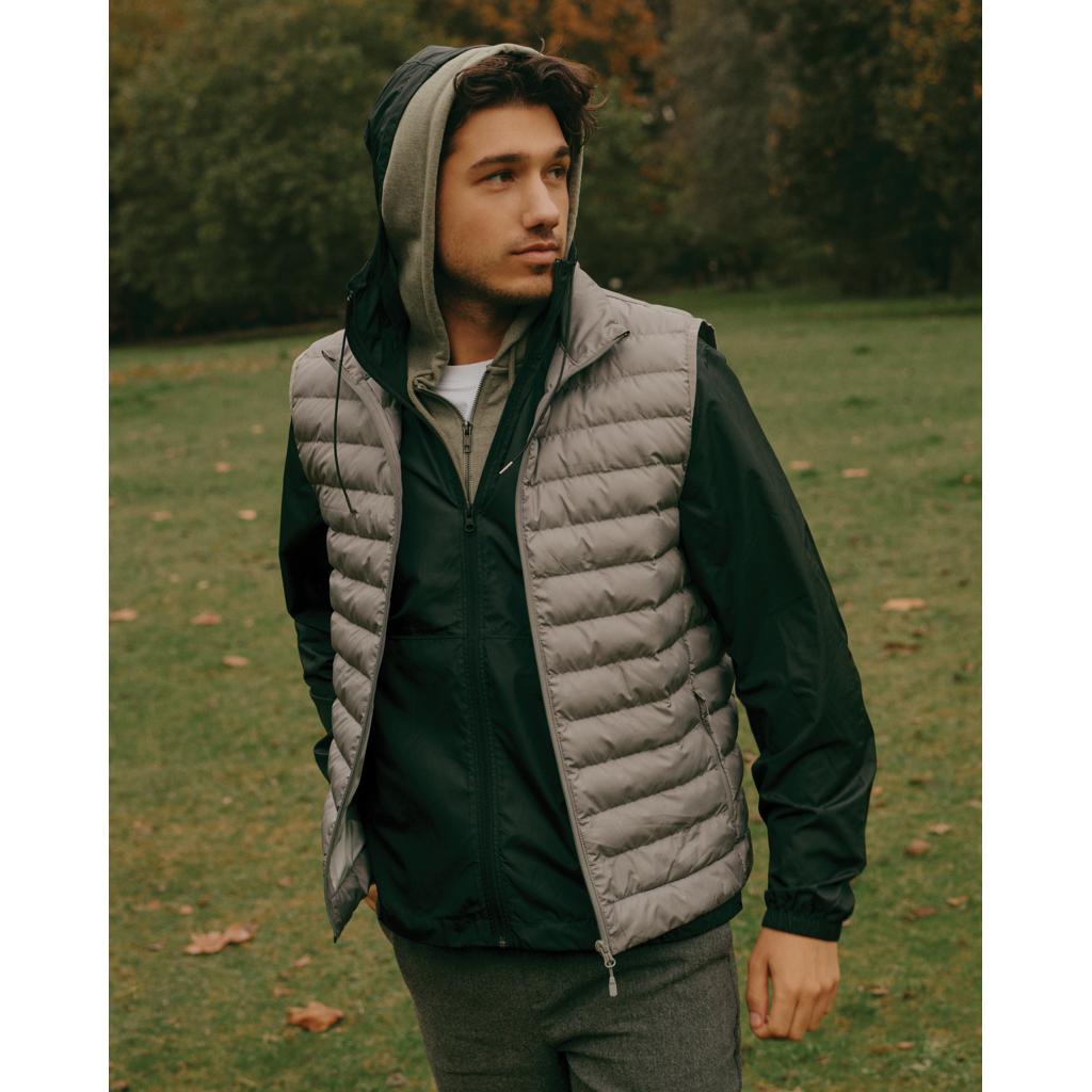 Vestă pentru bărbați  din poliester reciclat Iqoniq Meru beige L