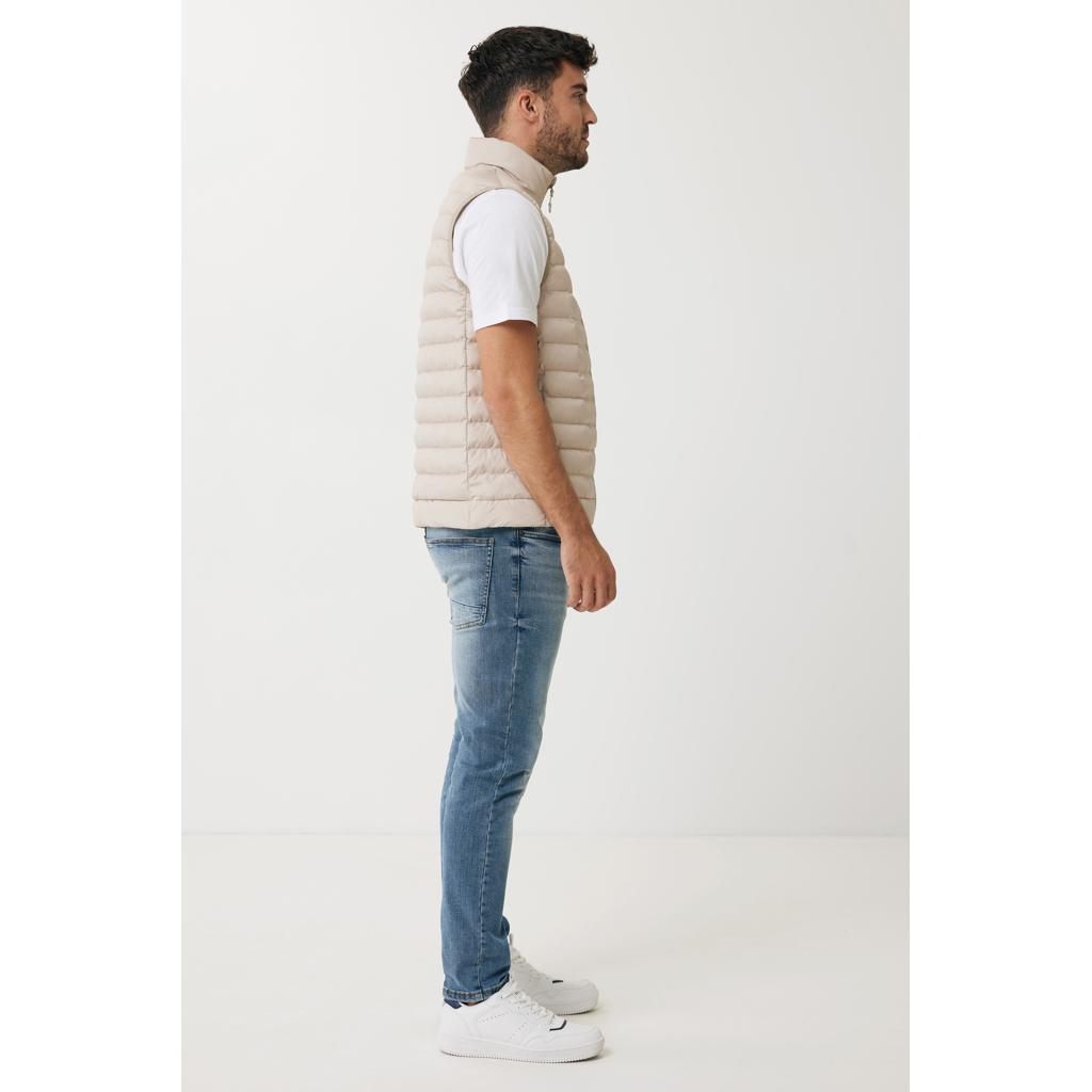 Vestă pentru bărbați  din poliester reciclat Iqoniq Meru beige XL
