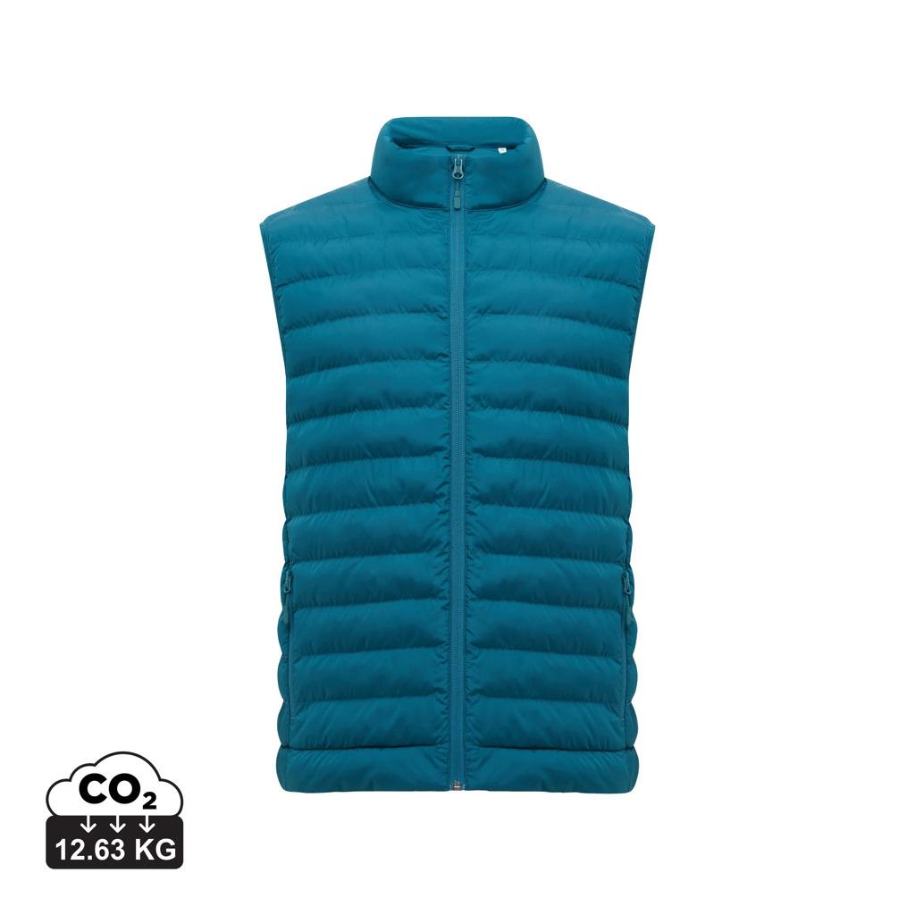 Vestă pentru bărbați  din poliester reciclat Iqoniq Meru dark teal L