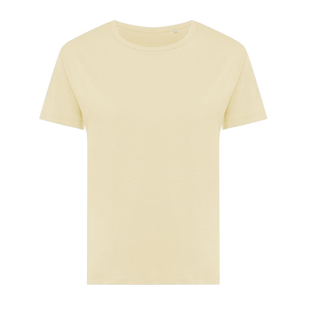 Tricou ușor pentru femei din bumbac reciclat Iqoniq Yala cream yellow L