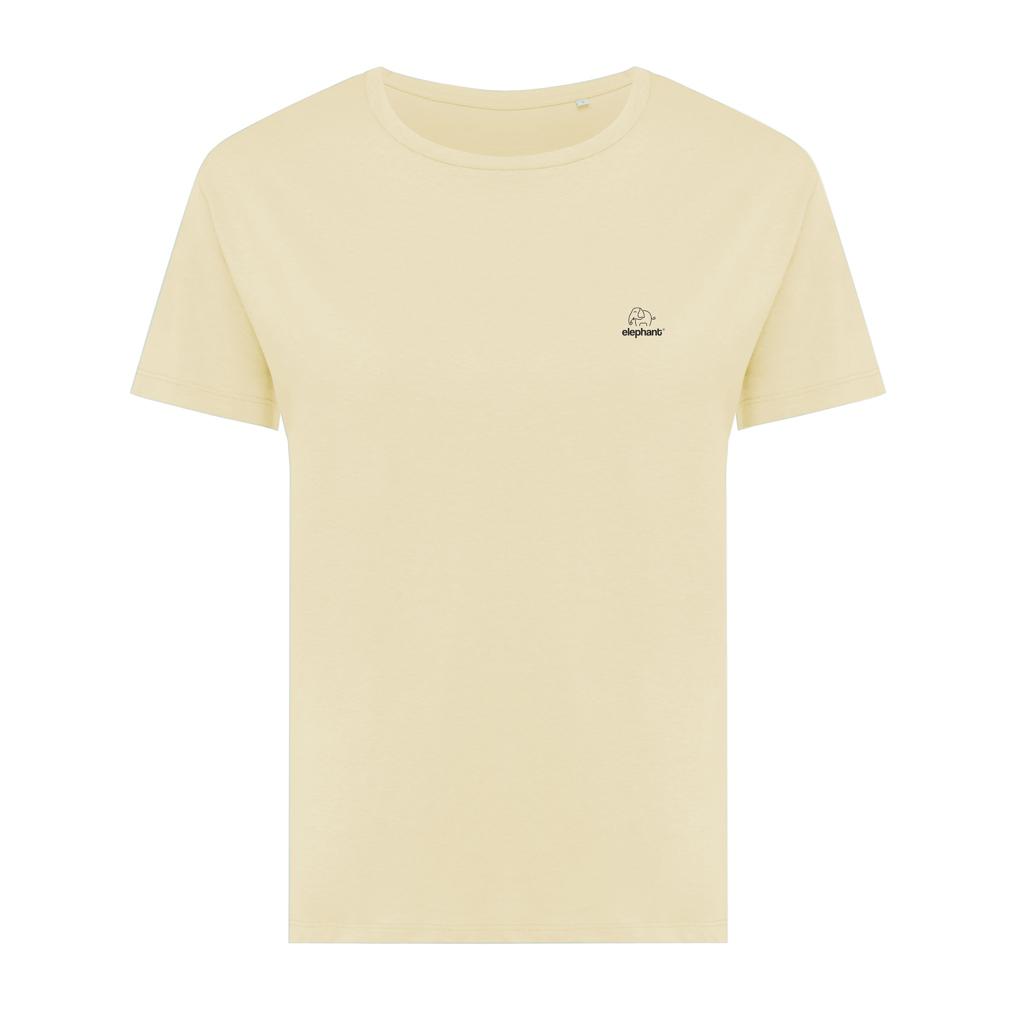 Tricou ușor pentru femei din bumbac reciclat Iqoniq Yala cream yellow L