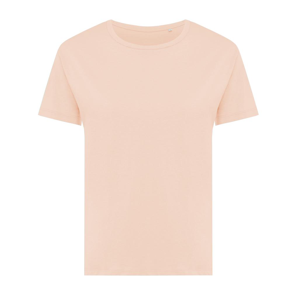 Tricou ușor pentru femei din bumbac reciclat Iqoniq Yala peach nectar L