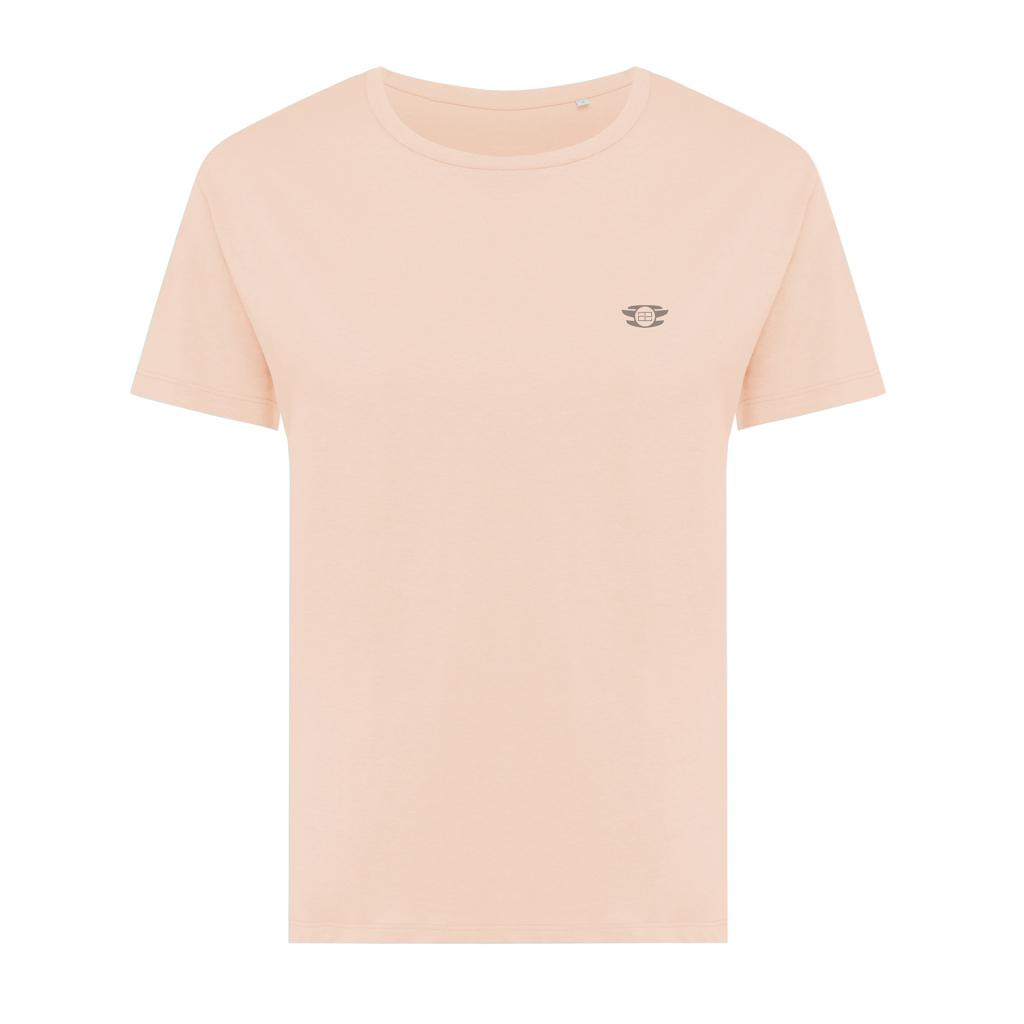 Tricou ușor pentru femei din bumbac reciclat Iqoniq Yala peach nectar L
