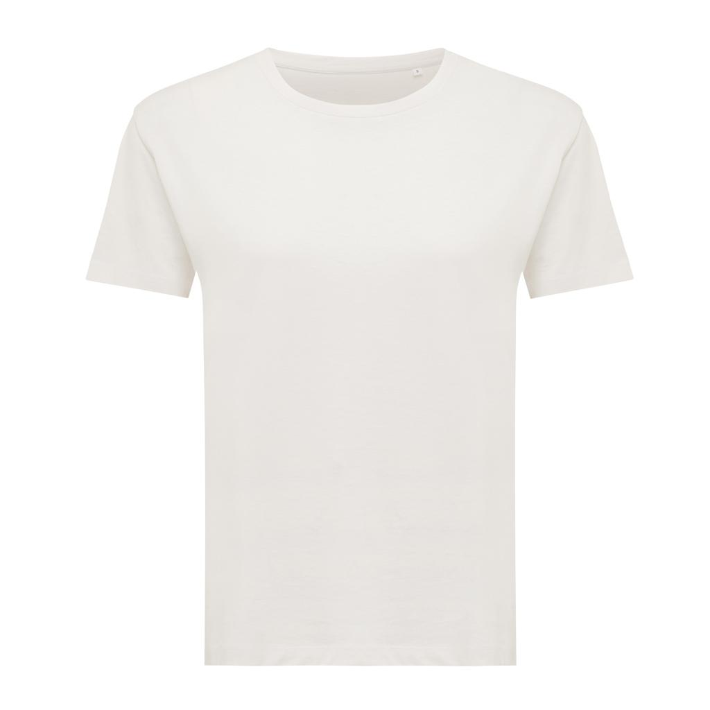Tricou ușor pentru femei din bumbac reciclat Iqoniq Yala ivory white L