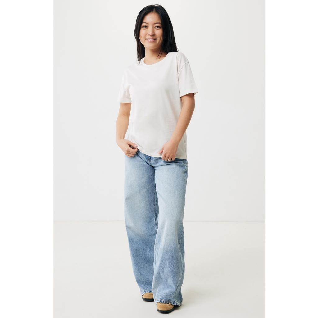 Tricou ușor pentru femei din bumbac reciclat Iqoniq Yala ivory white L