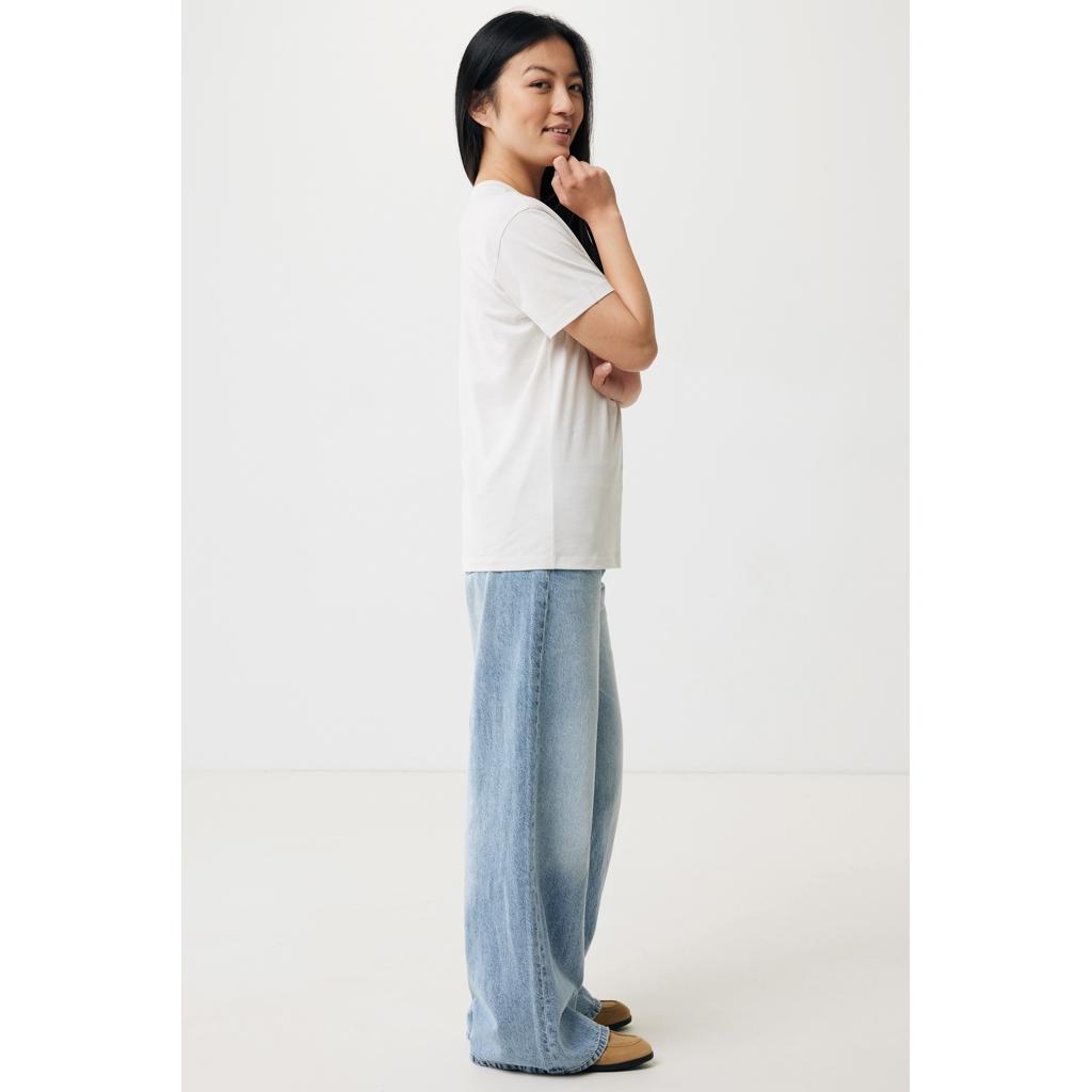 Tricou ușor pentru femei din bumbac reciclat Iqoniq Yala ivory white L
