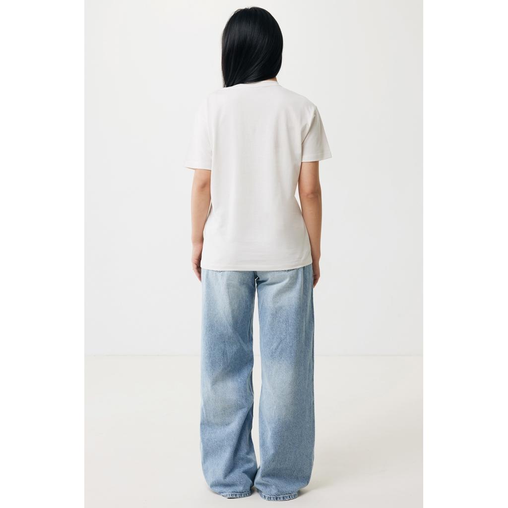 Tricou ușor pentru femei din bumbac reciclat Iqoniq Yala ivory white L