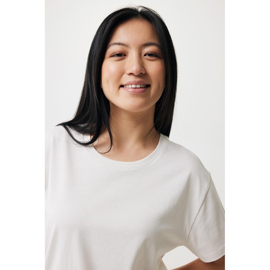 Tricou ușor pentru femei din bumbac reciclat Iqoniq Yala ivory white L