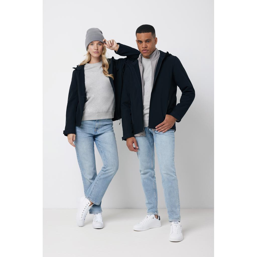 Geacă soft shell pentru femei  din poliester reciclat Iqoniq Makalu black L