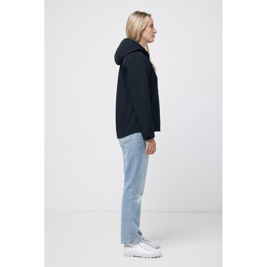 Geacă soft shell pentru femei  din poliester reciclat Iqoniq Makalu black L
