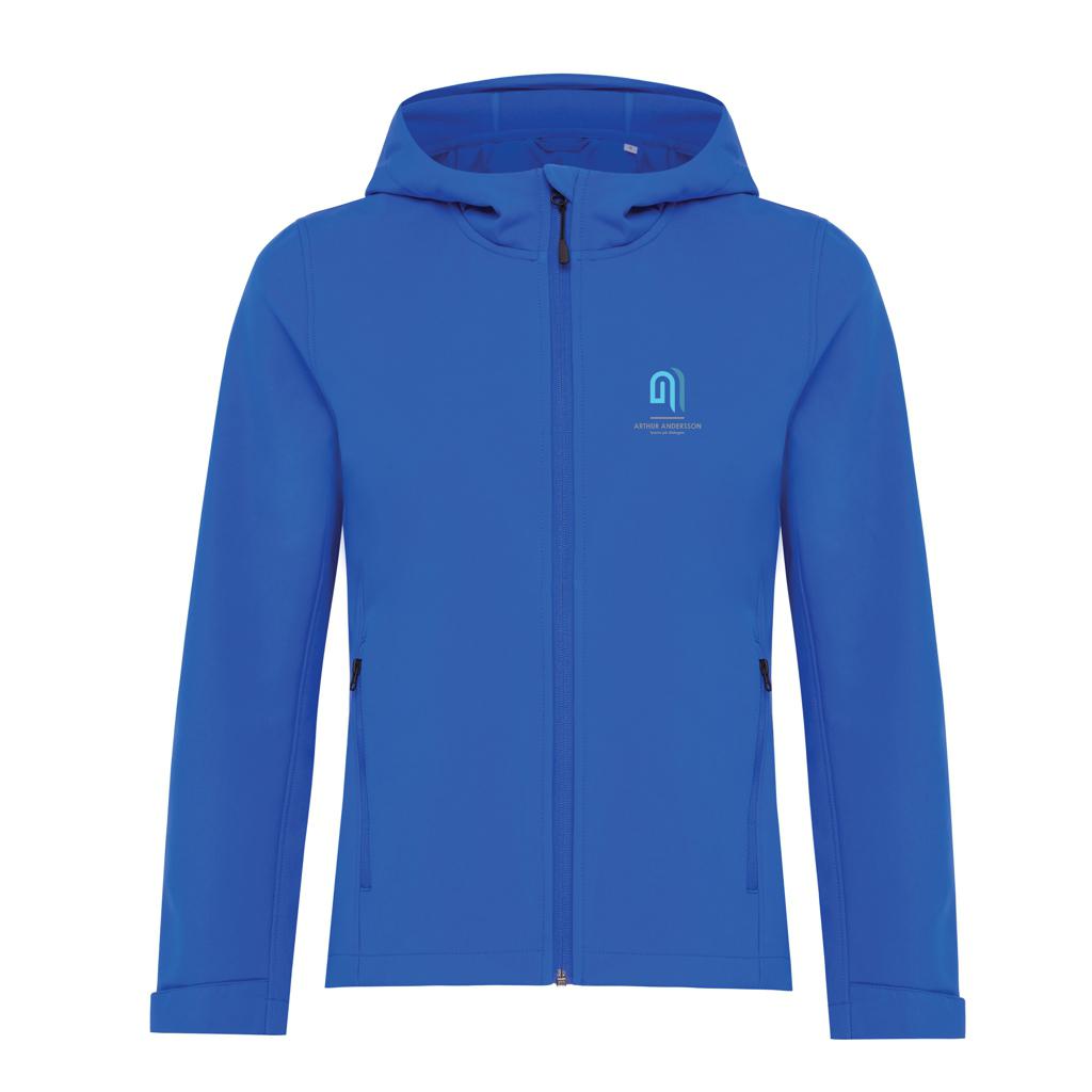 Geacă soft shell pentru femei  din poliester reciclat Iqoniq Makalu royal blue L